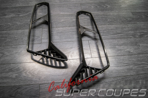 Rear Taillight Bezels Carbon Fiber Chevrolet Corvette C7 2014-2019 By CSC