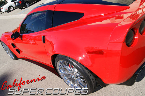 Rear Quarters ZLR Wide ZR1 Style for Chevrolet Corvette C6 Coupe by CSC