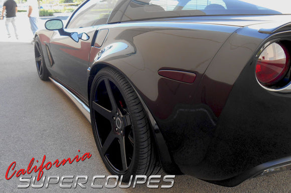 Side Skirts Wide Style for Chevrolet Corvette C6 Z06, ZR1, Grand Sport, and Wide Body by CSC