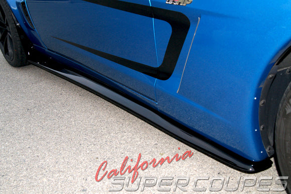 Side Skirts Wide Style for Chevrolet Corvette C6 Z06, ZR1, Grand Sport, and Wide Body by CSC