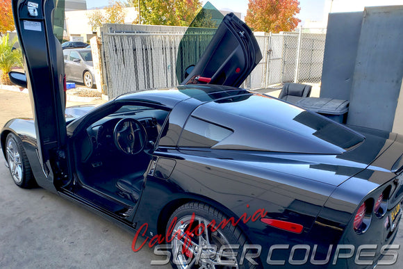Window Rails for Chevrolet Corvette C6 by CSC (New Version; Vacuum Mold)