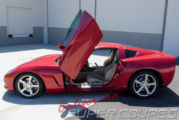 Window Rails for Chevrolet Corvette C6 by CSC (New Version; Vacuum Mold)